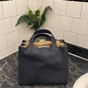 Un Billion Vegan Faux Leather Purse - Navy Blue